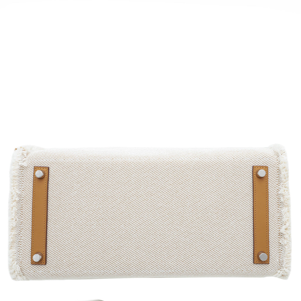 Hermes Sesame Fray Fray Ltd.Ed. Birkin 35 Bag