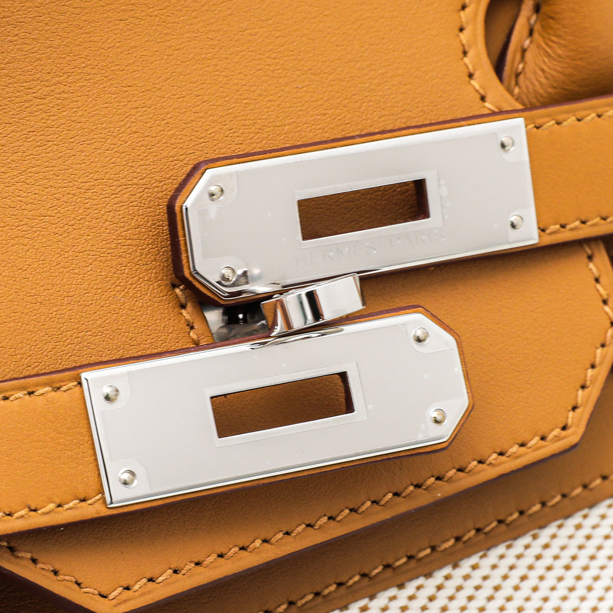 Hermes Sesame Fray Fray Ltd.Ed. Birkin 35 Bag