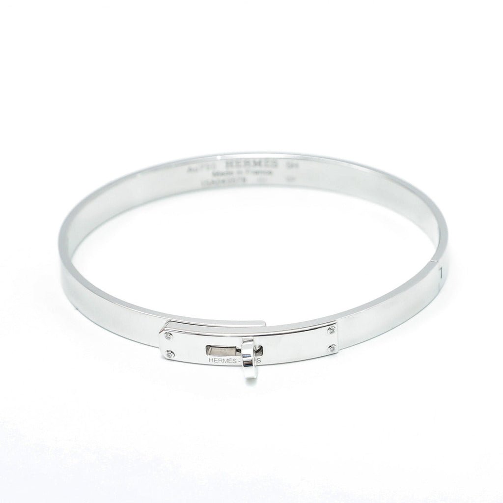 Hermes kelly 18k White Gold Small Bracelet