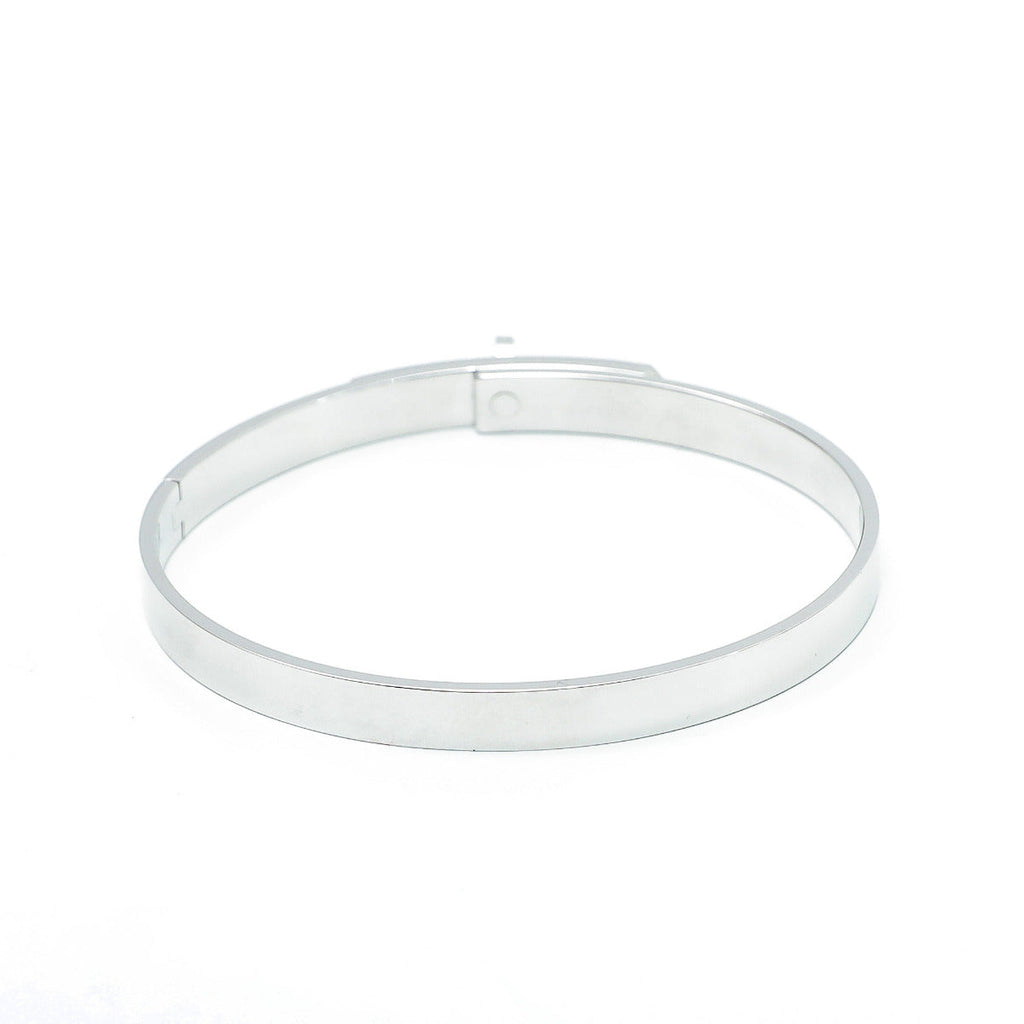 Hermes kelly 18k White Gold Small Bracelet