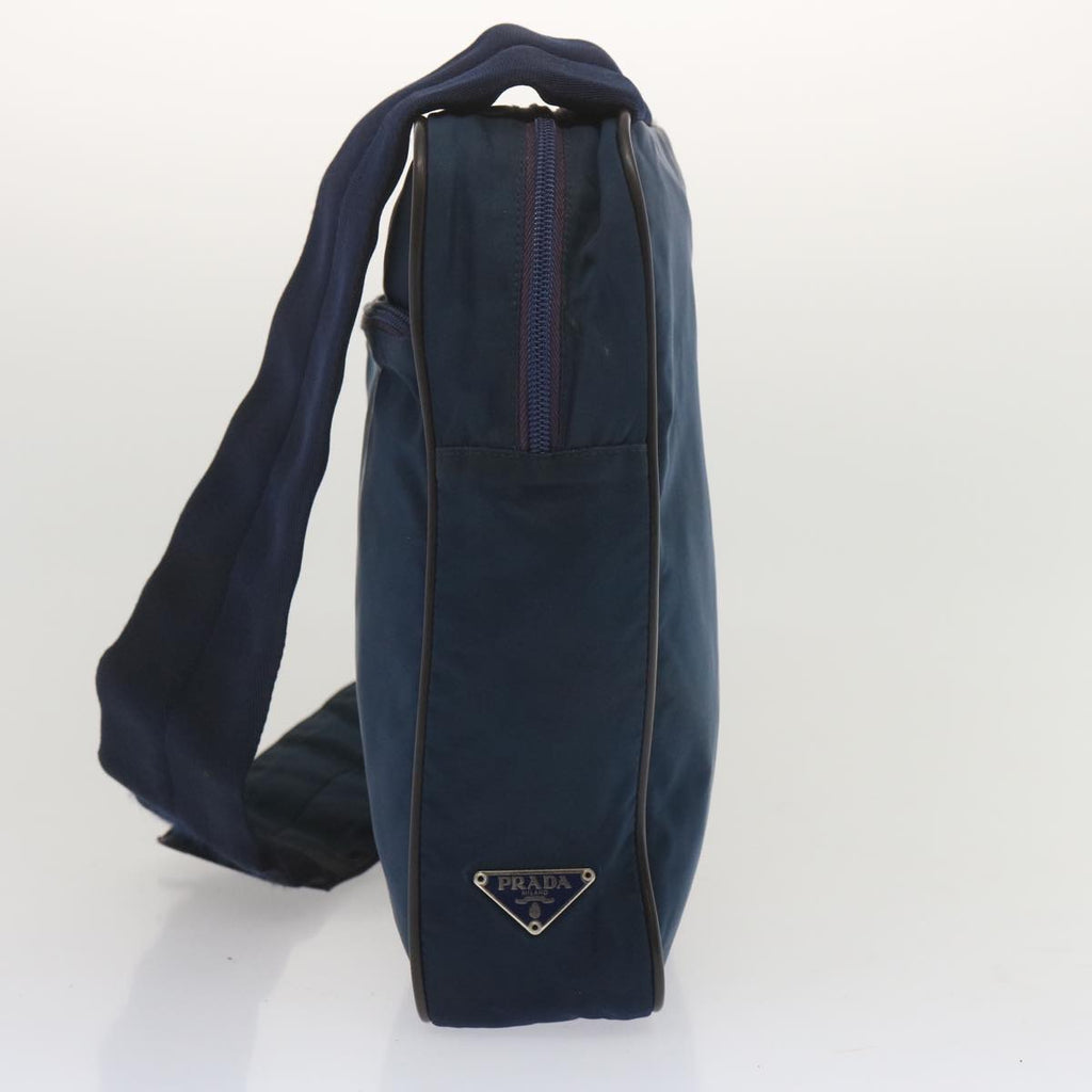 PRADA Shoulder Bag Nylon Navy hk1116