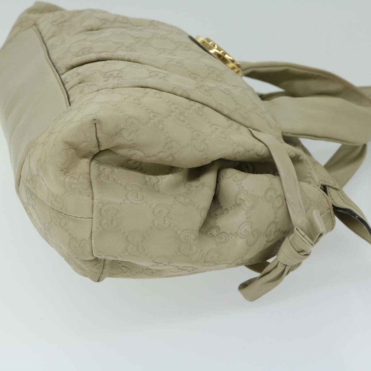 GUCCI Guccissima GG Canvas Hand Bag Beige 197020 hk1150