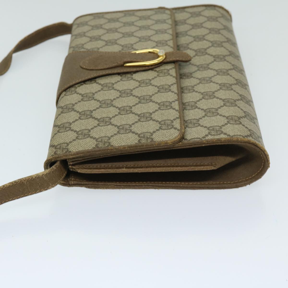 GUCCI GG Supreme Shoulder Bag PVC Beige 904 02 050 hk1157