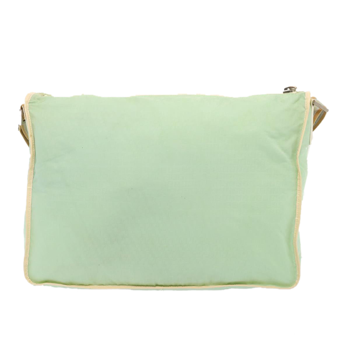 FENDI Zucchino Canvas Shoulder Bag Nylon Green hk1304
