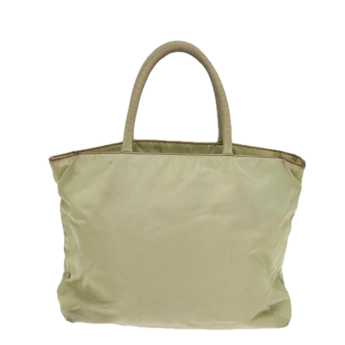 PRADA Tote Bag Nylon Silver Pistachio Green hk1563