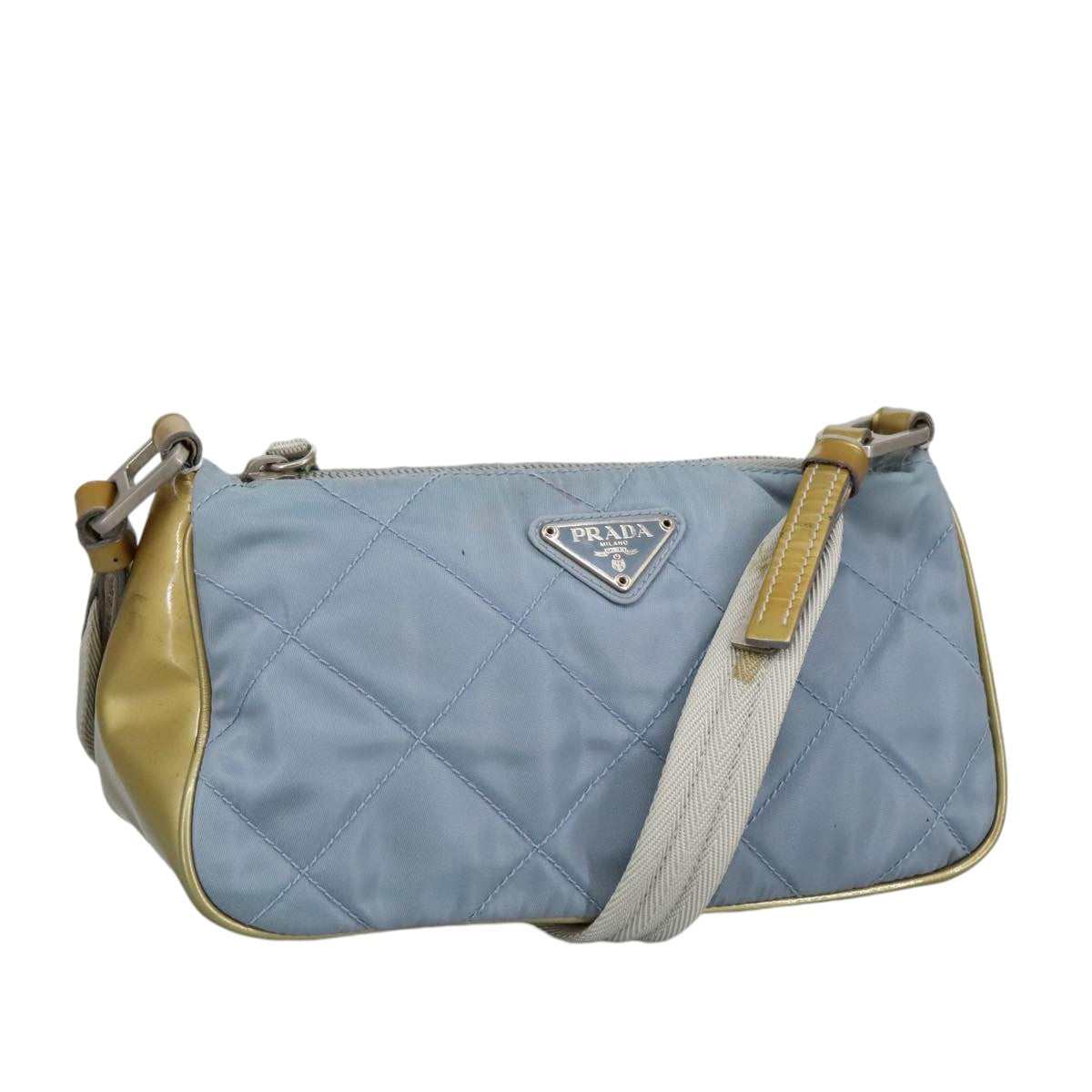 PRADA Shoulder Bag Nylon Baby Blue hk1707
