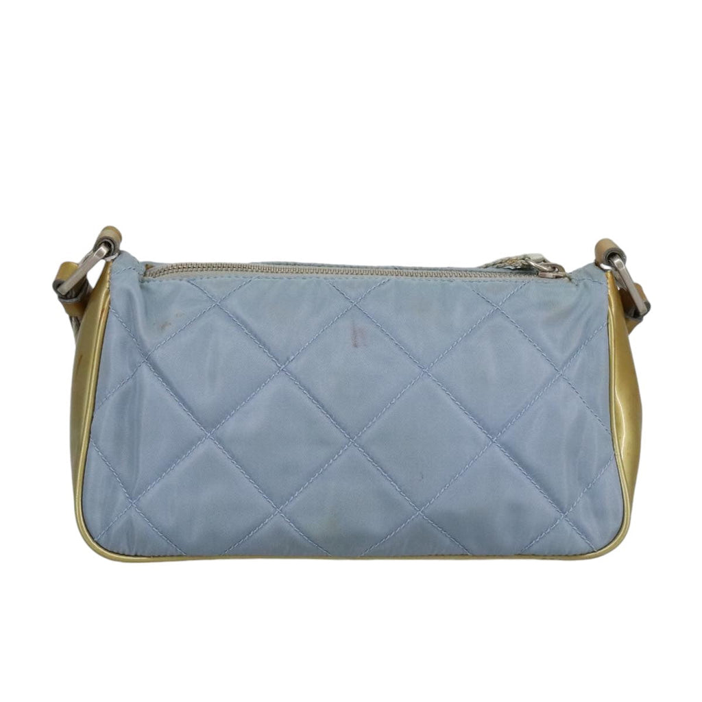 PRADA Shoulder Bag Nylon Baby Blue hk1707