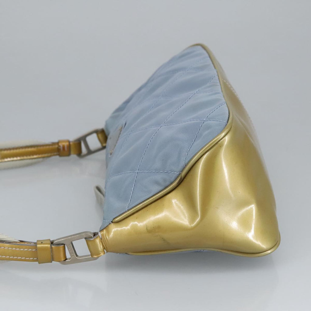 PRADA Shoulder Bag Nylon Baby Blue hk1707