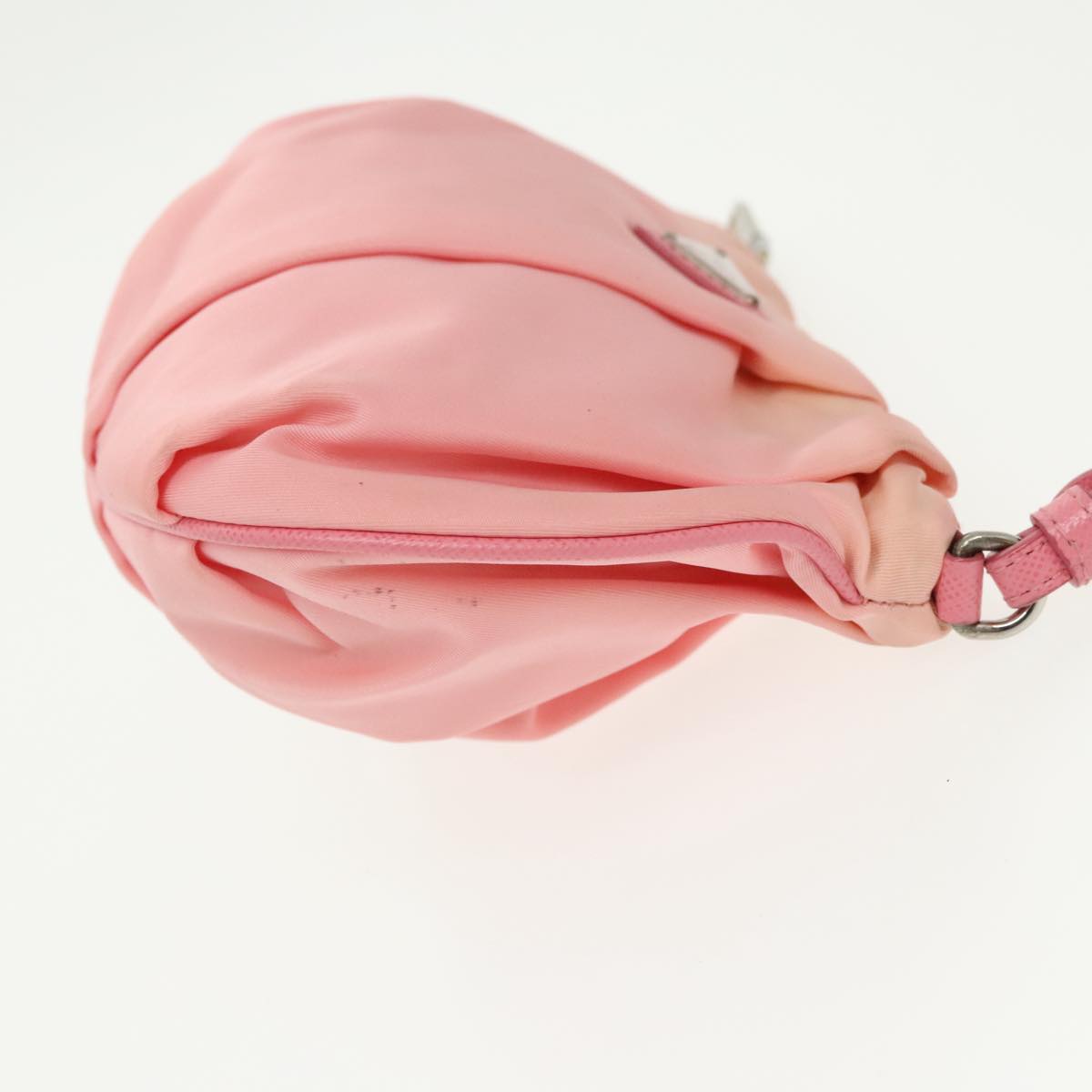 PRADA Pouch Nylon Pink Silver hk1709