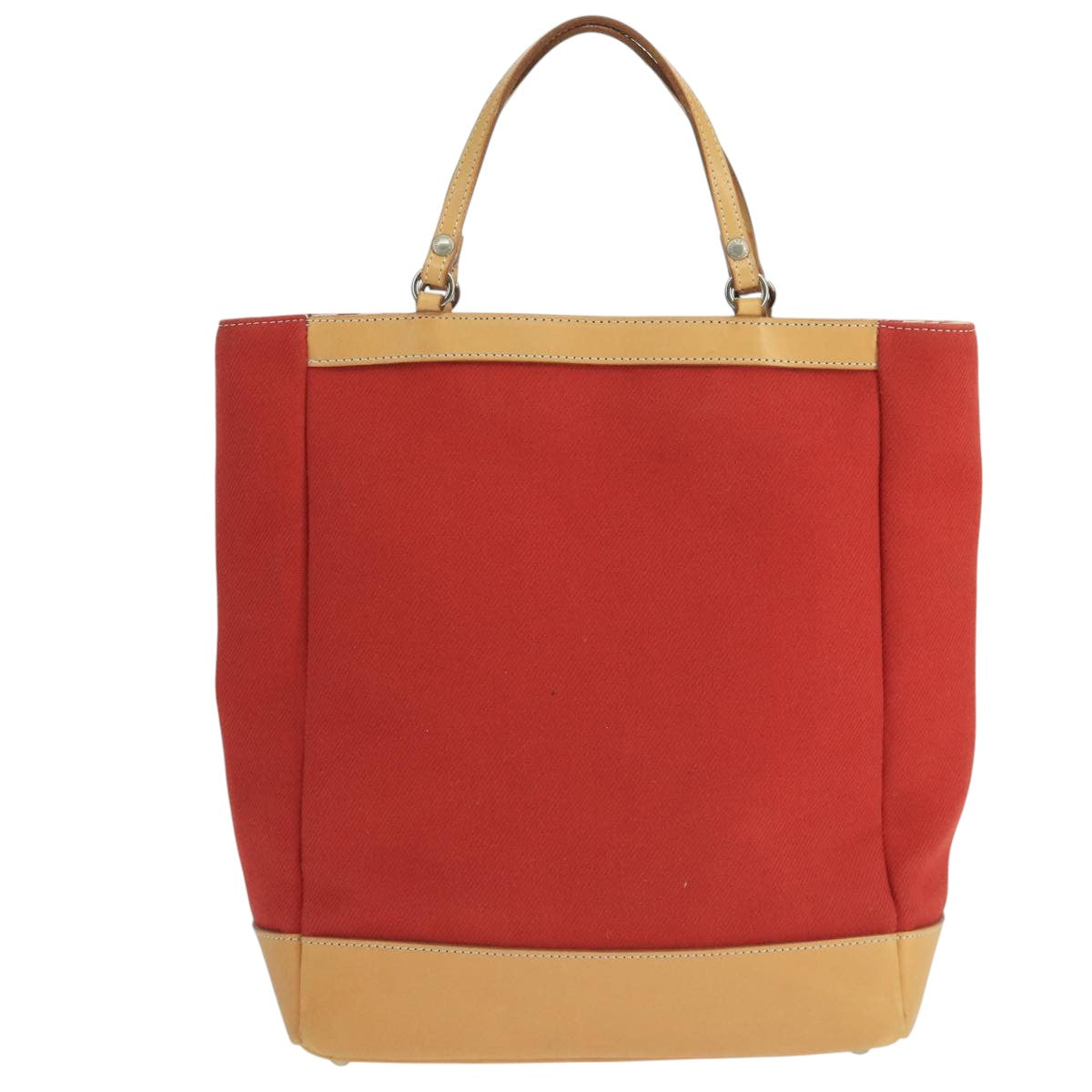 BURBERRY Blue Label Tote Bag Canvas Red hk1973