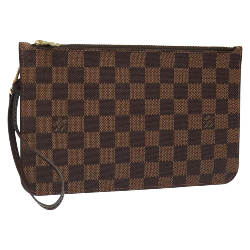 LOUIS VUITTON Damier Ebene Neverfull MM Pouch Accessory Pouch LV hk2018V