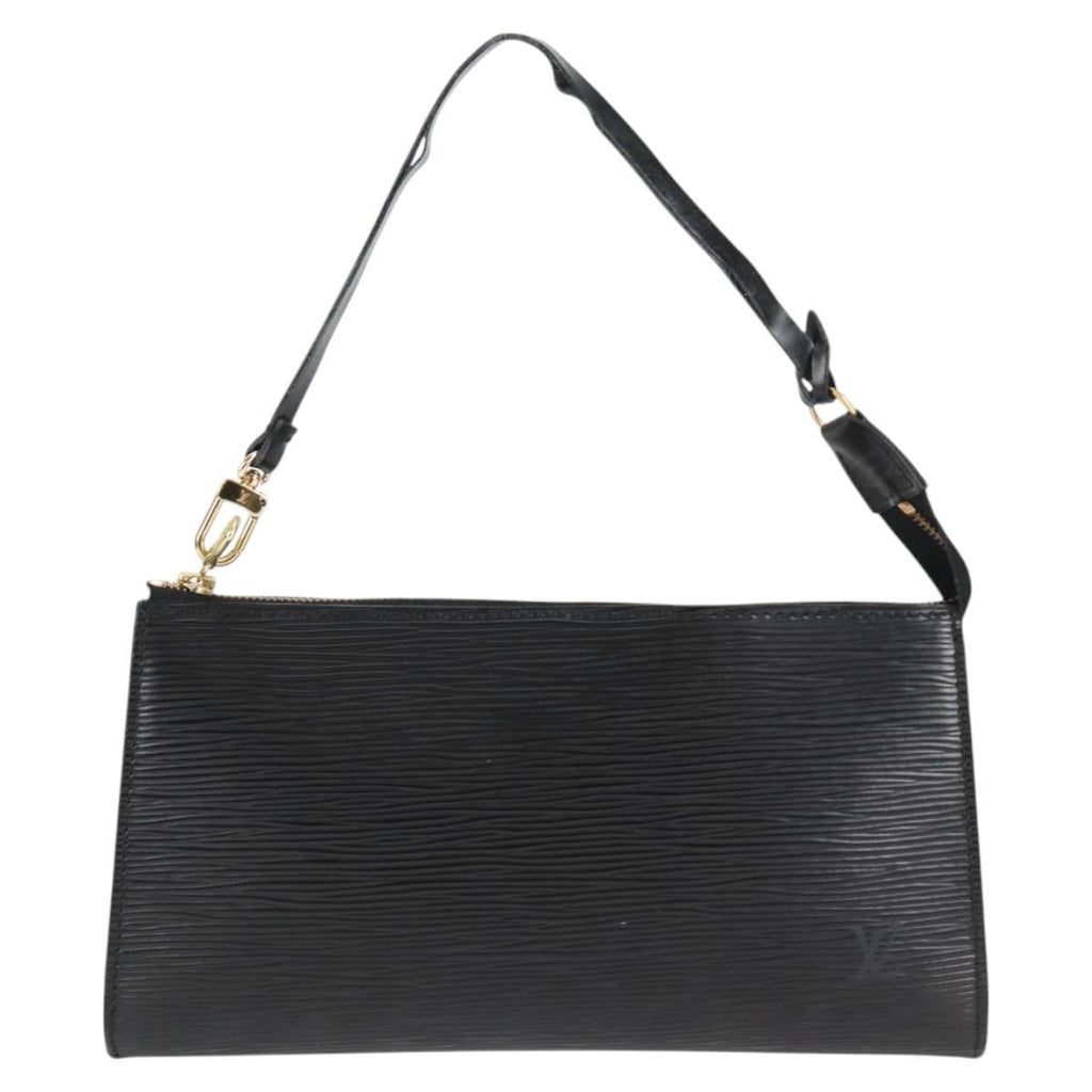LOUIS VUITTON Epi Pochette Accessoires Pouch Black M52982 LV hk2447
