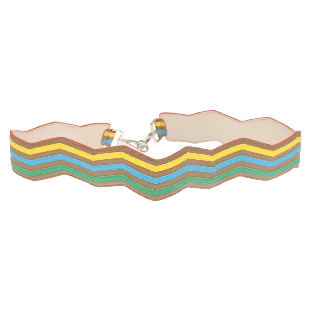 FENDI Strap You Shoulder Strap Leather Beige hk2499