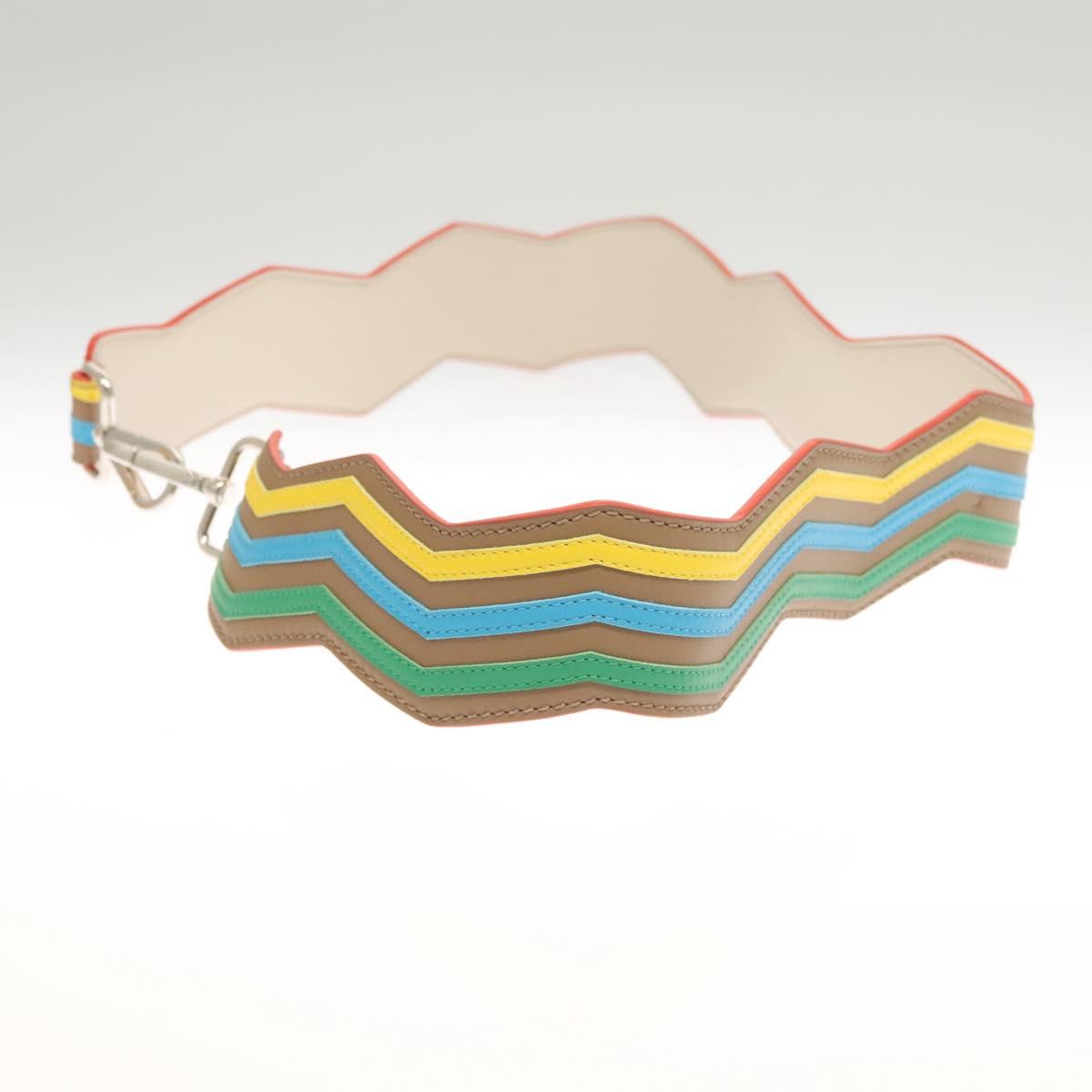 FENDI Strap You Shoulder Strap Leather Beige hk2499