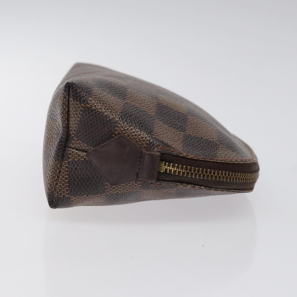 LOUIS VUITTON Damier Ebene Pochette Cosmetic PM Pouch N47516 LV hk2571
