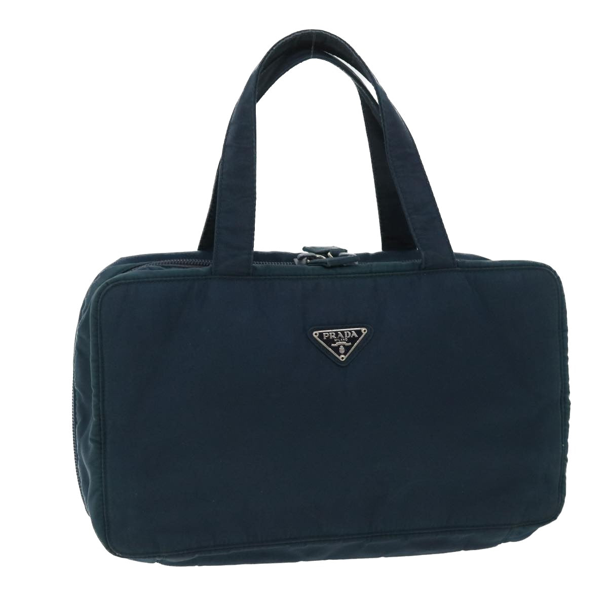 PRADA Hand Bag Nylon Navy hk867