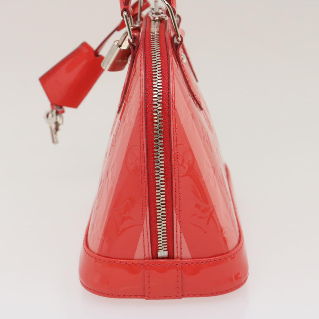 LOUIS VUITTON Vernis Rayures Alma BB 2Way Hand Bag Pink M91593 LV ai616SV