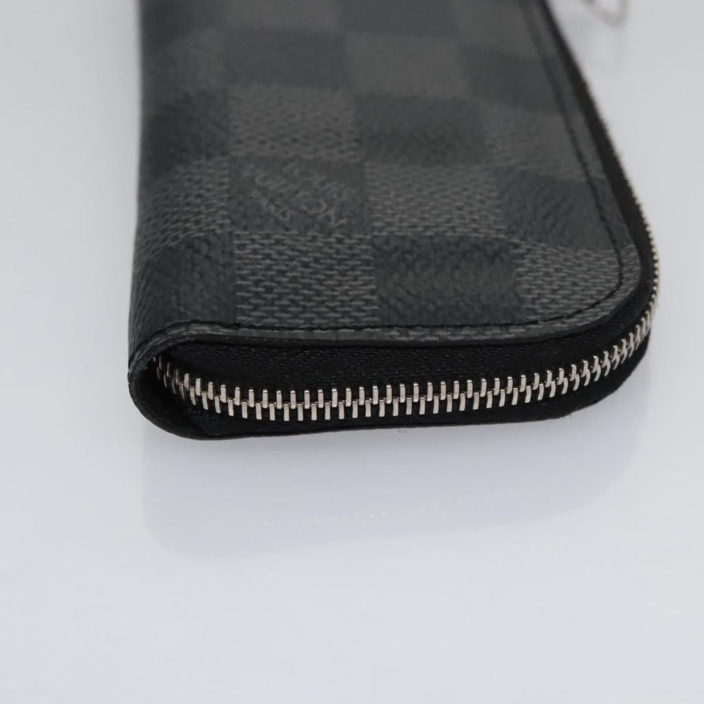 LOUIS VUITTON Damier Graphite Pochette Cles Coin Purse N61235 LV KD220V