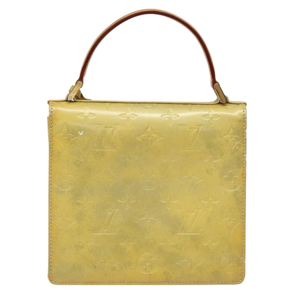 LOUIS VUITTON Monogram Vernis Spring Street Hand Bag Gris M91029 LV KD273