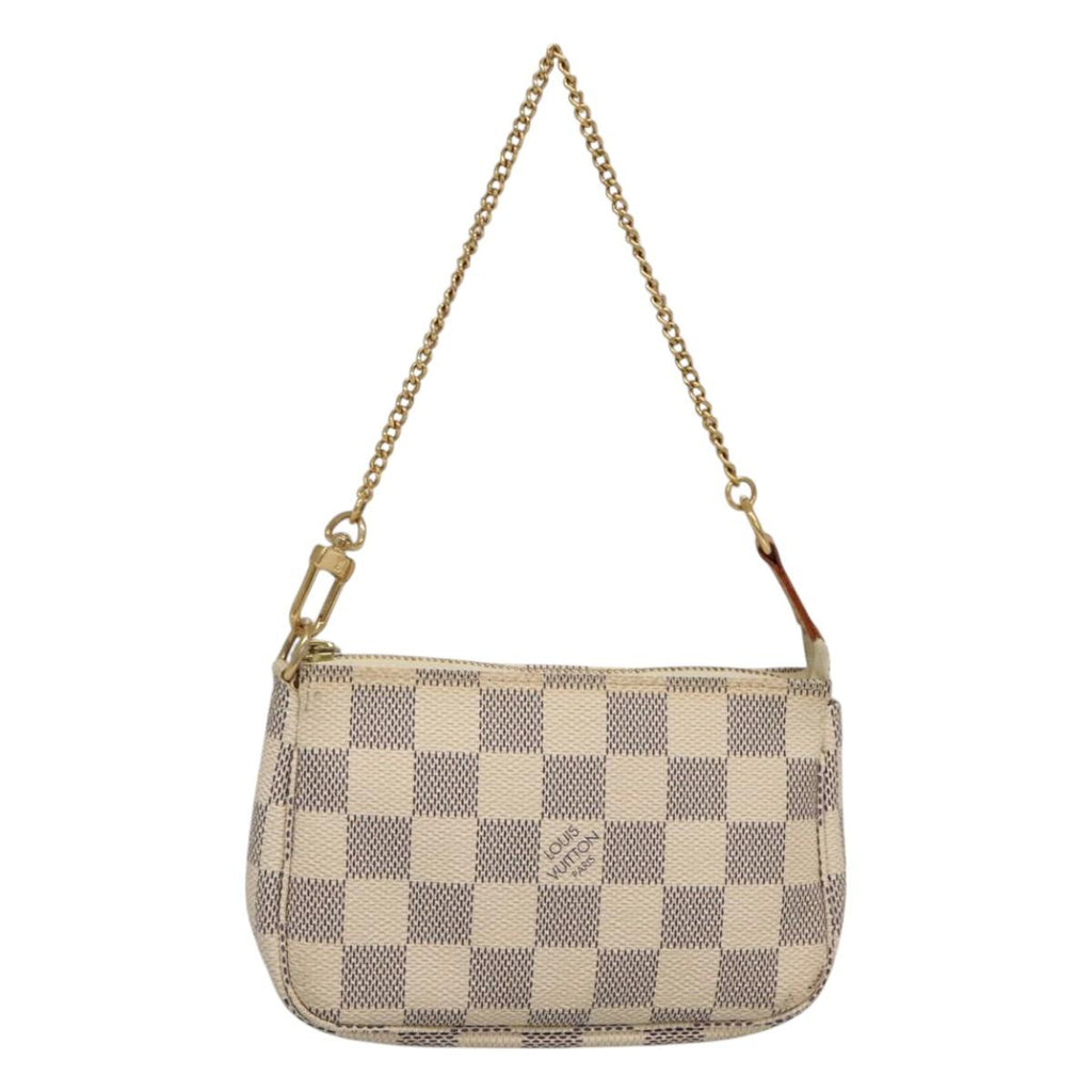 LOUIS VUITTON Damier Azur Mini Pochette Accessoires Pouch N63005 KD345