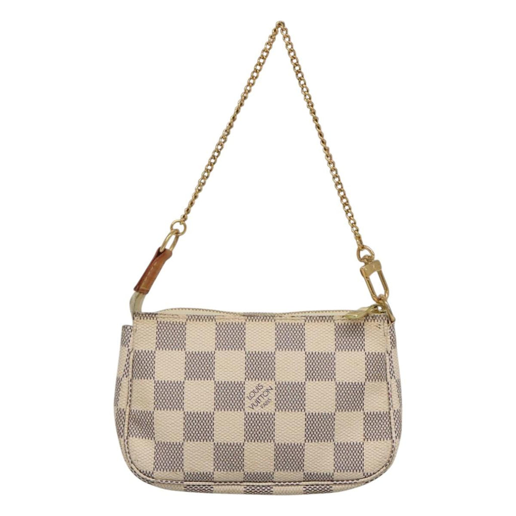 LOUIS VUITTON Damier Azur Mini Pochette Accessoires Pouch N63005 KD345