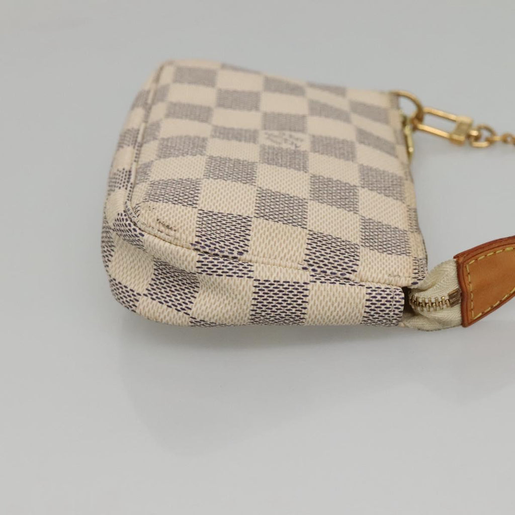 LOUIS VUITTON Damier Azur Mini Pochette Accessoires Pouch N63005 KD345