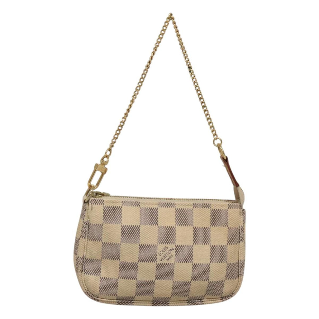 LOUIS VUITTON Damier Azur Mini Pochette Accessoires Pouch N63005 KD346