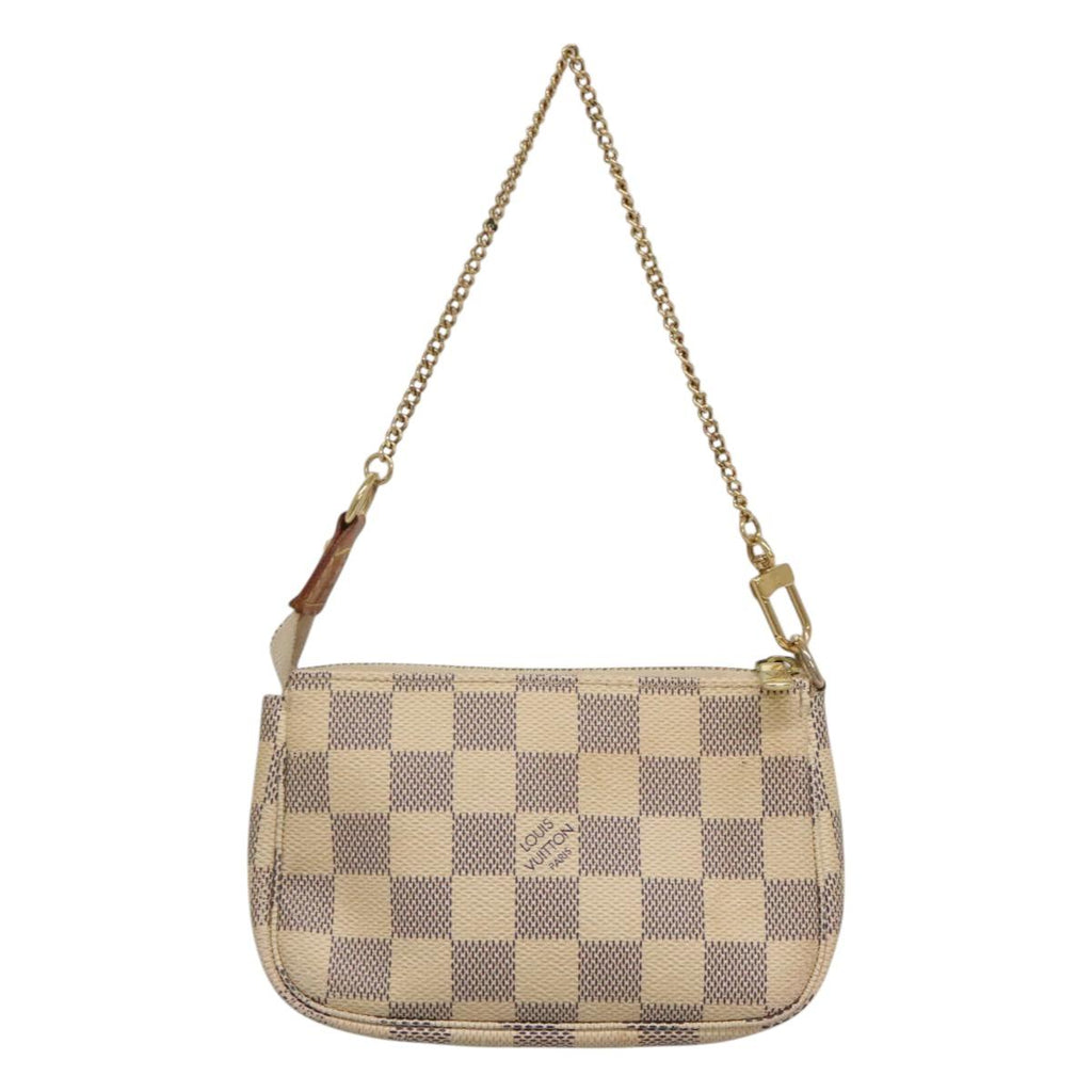 LOUIS VUITTON Damier Azur Mini Pochette Accessoires Pouch N63005 KD346