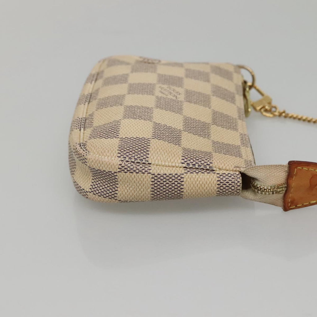LOUIS VUITTON Damier Azur Mini Pochette Accessoires Pouch N63005 KD346