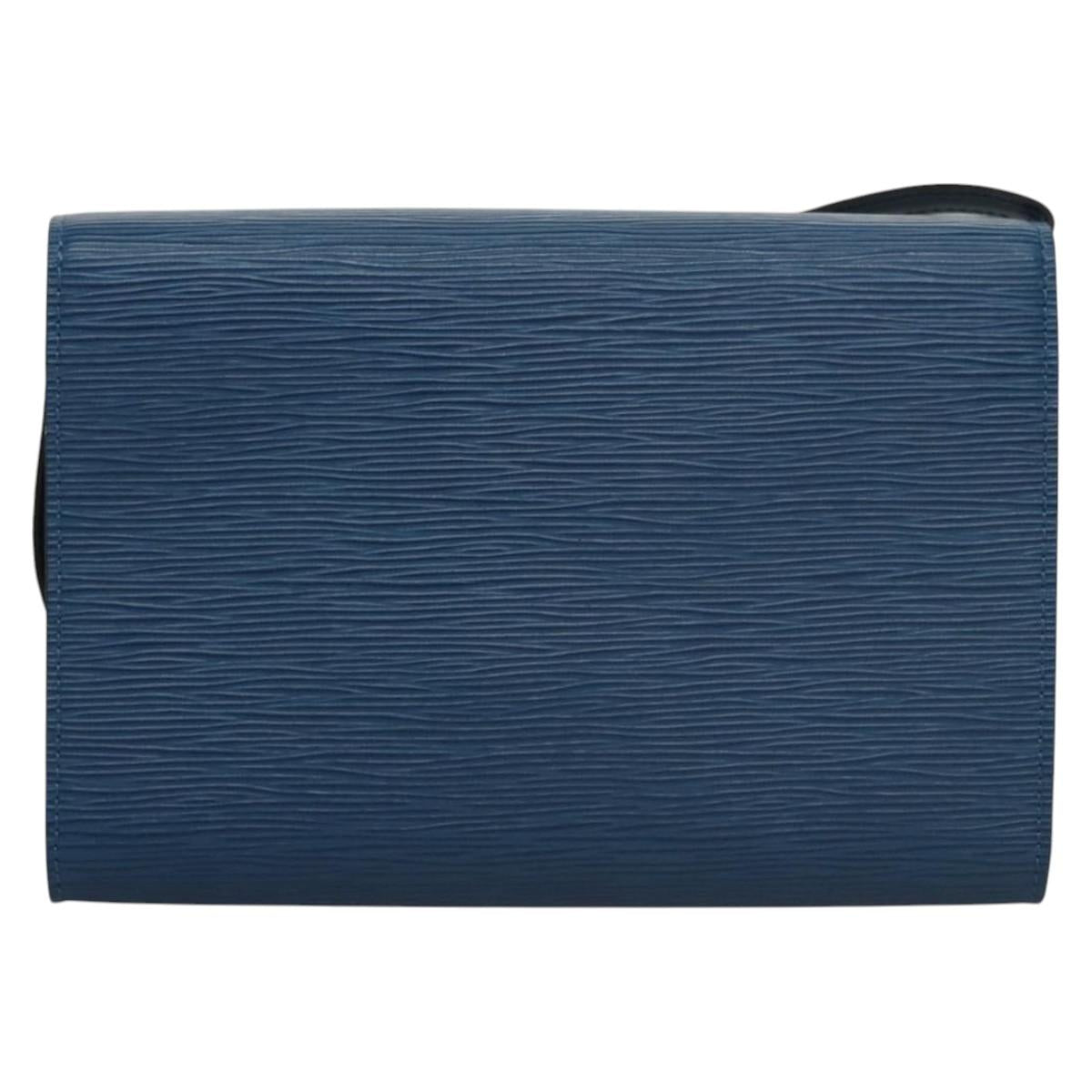 LOUIS VUITTON Epi Pochette Arche Shoulder Bag Blue M52575 LV KD396