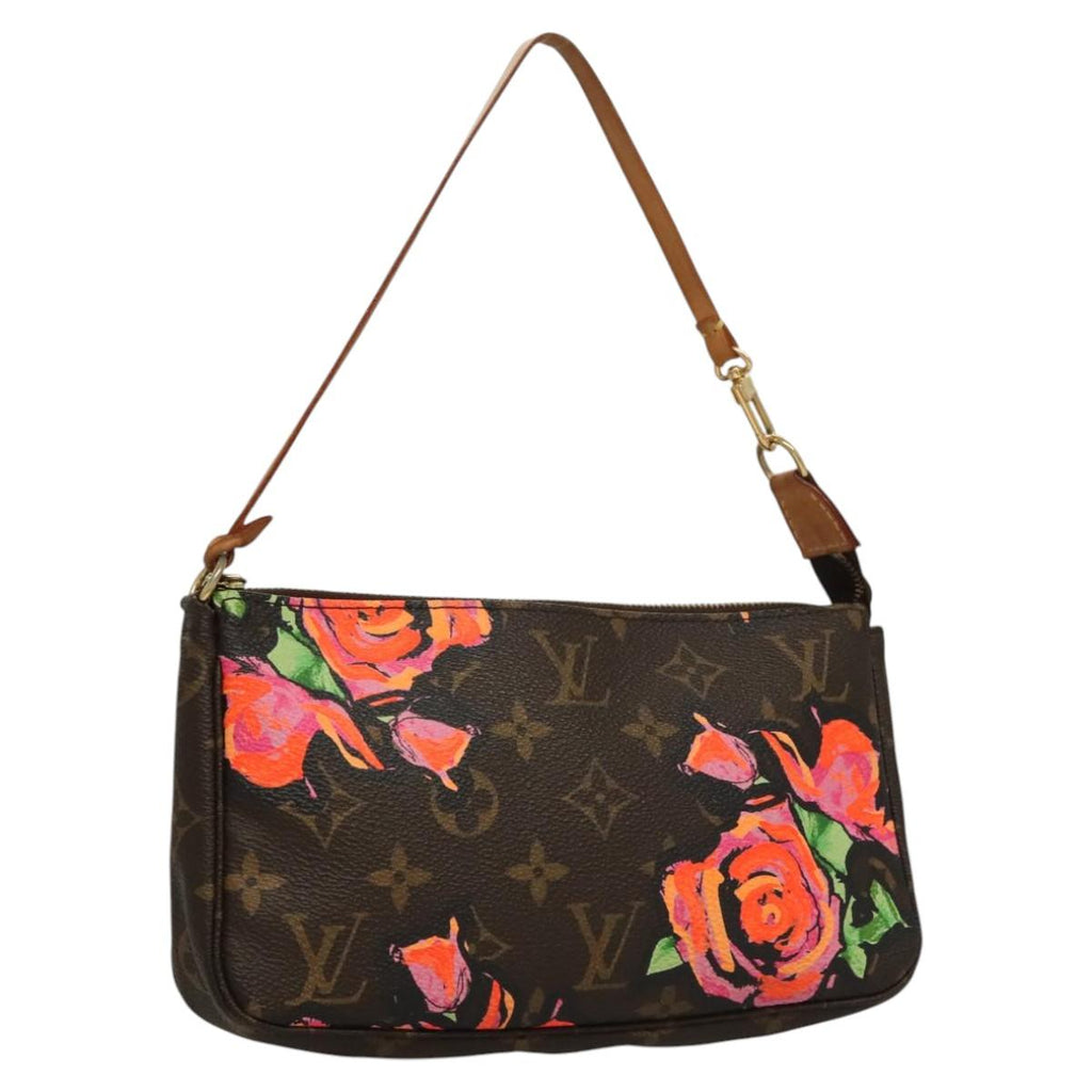 LOUIS VUITTON Monogram Rose Pochette Accessoires Pouch M48615 LV KD404AM