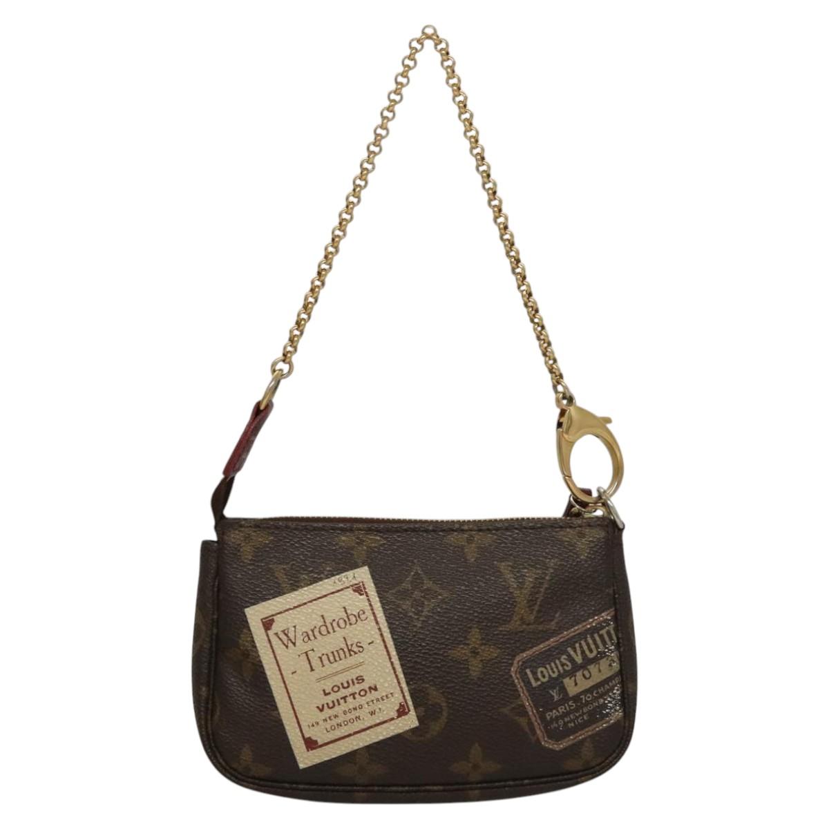 LOUIS VUITTON Monogram Label Mini Pochette Accessoires Pouch M63798 KD465