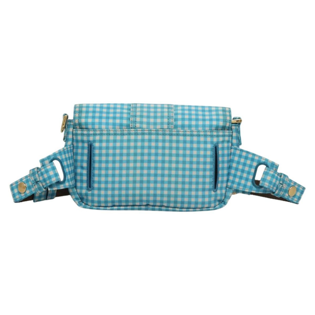 FENDI Waist bag Nylon Blue Gold KD512