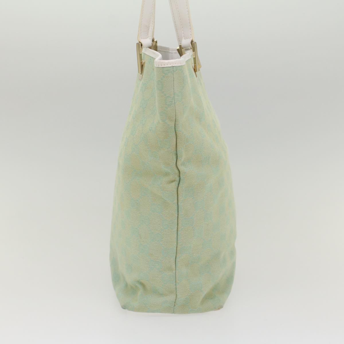 GUCCI GG Canvas Tote Bag Light Blue 002 1098 ki3541