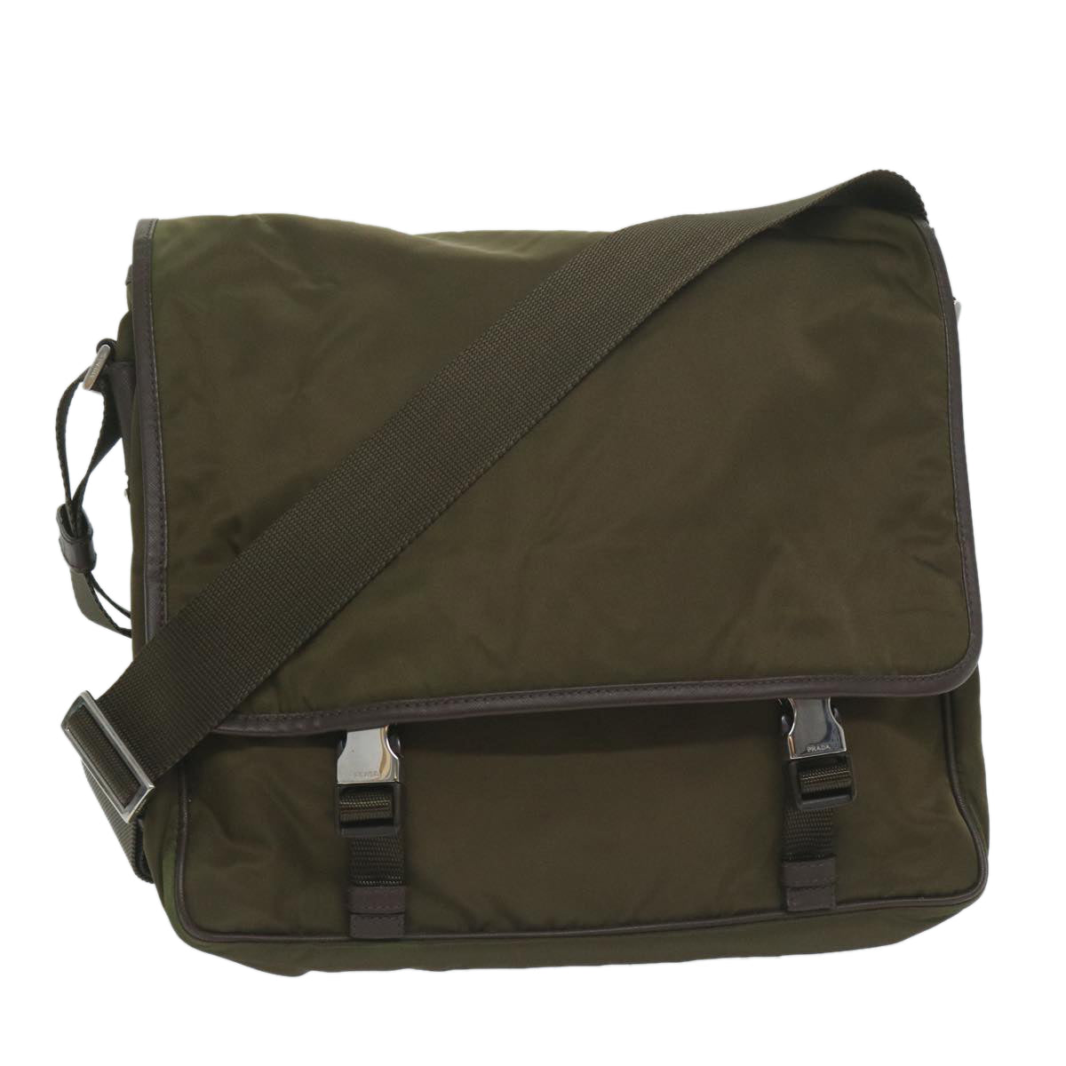 PRADA Shoulder Bag Nylon Khaki ki4039