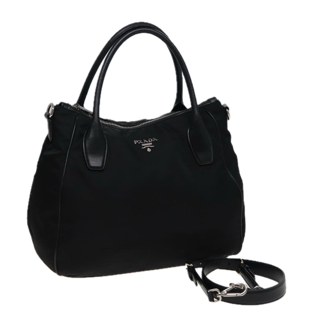 PRADA Shoulder Bag Nylon 2way Black ki4556