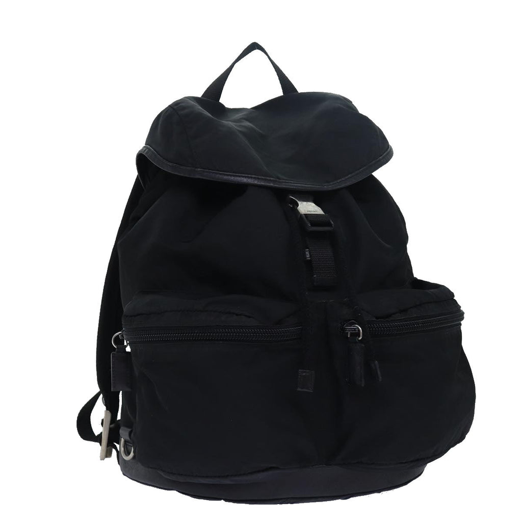 PRADA Backpack Nylon Black ki4596