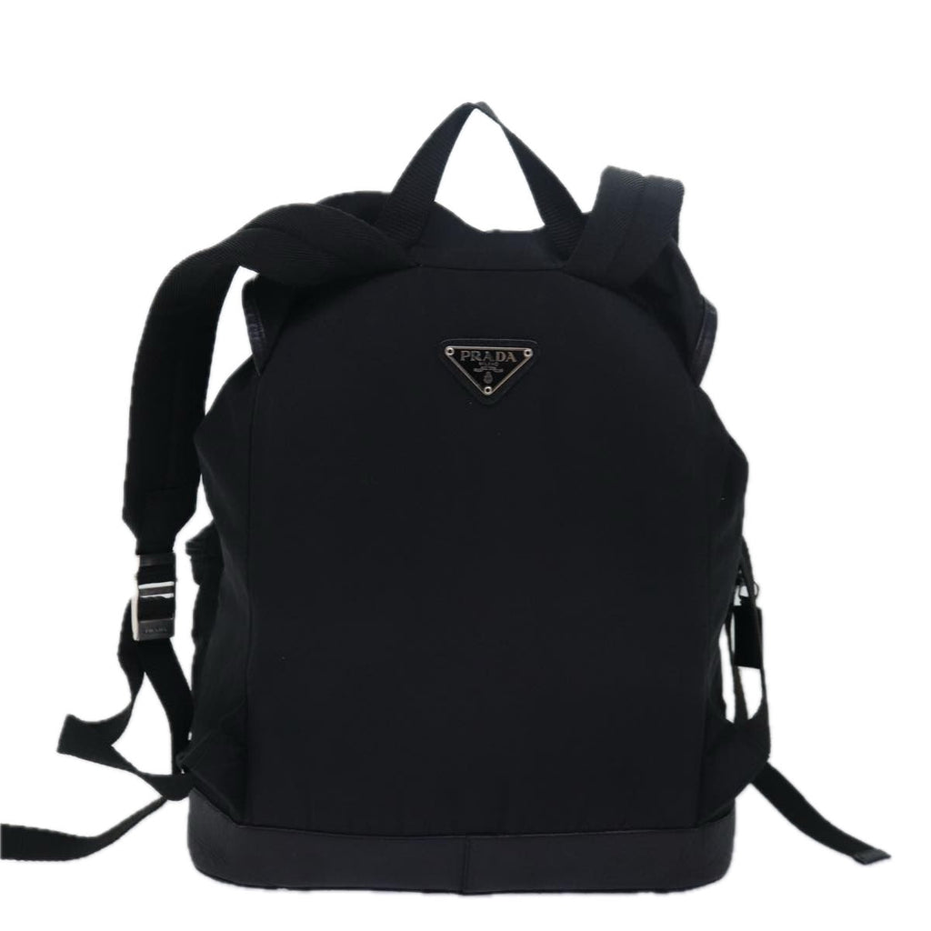 PRADA Backpack Nylon Black ki4596