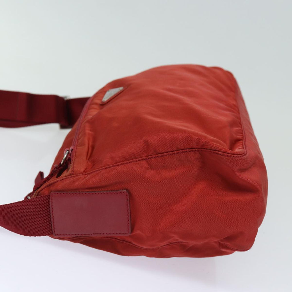 PRADA Shoulder Bag Nylon Red ki4713