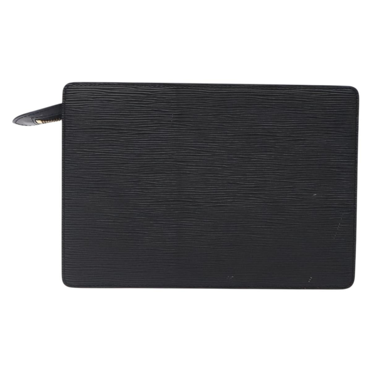 LOUIS VUITTON Epi Pochette Homme Clutch Bag Black Noir M52522 LV ki5816