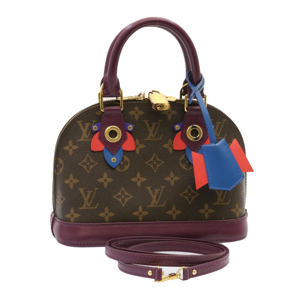 LOUIS VUITTON Monogram Totem Alma BB Hand Bag 2Way M41660 LV knn001