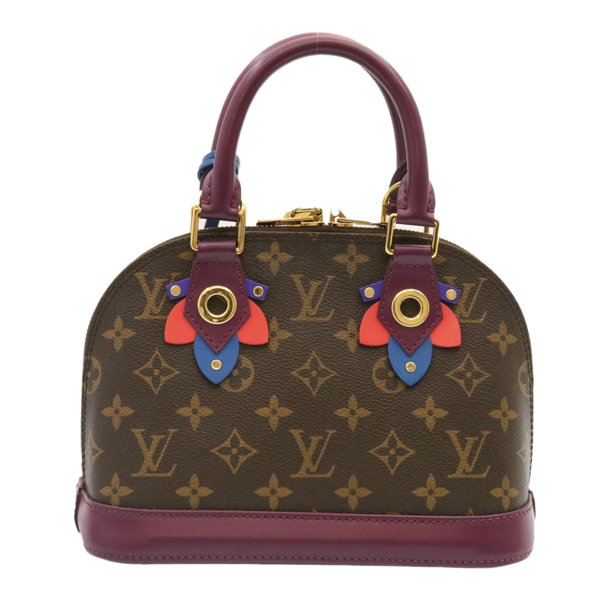 LOUIS VUITTON Monogram Totem Alma BB Hand Bag 2Way M41660 LV knn001