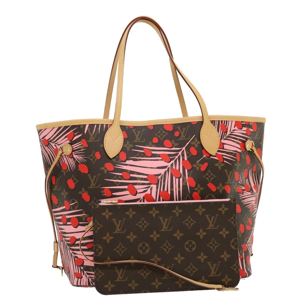 LOUIS VUITTON Monogram Jungle Dot Neverfull MM Tote Bag M41979 LV 67490SV