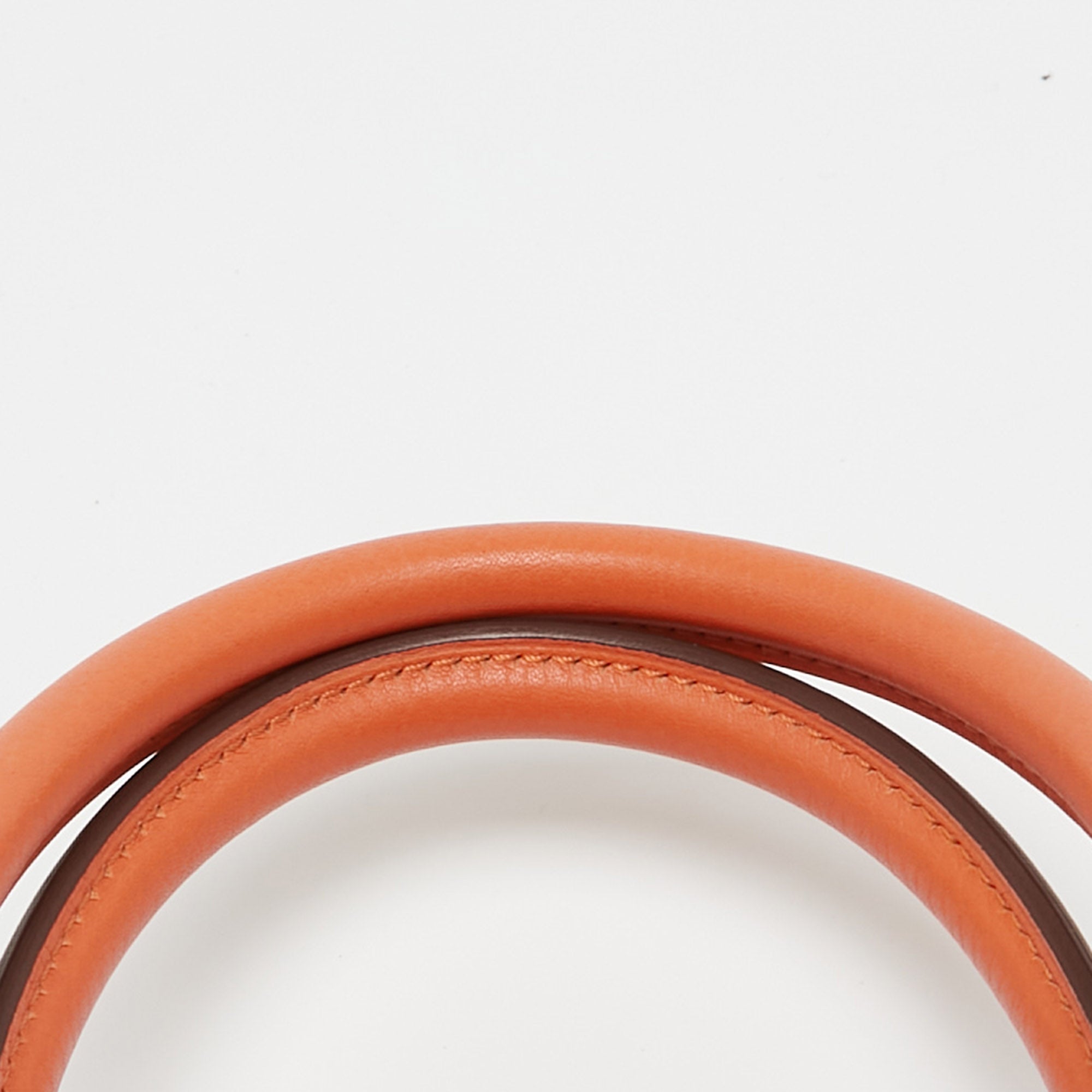 HERMES Feu Taurillon Clemence Palladium Finish Birkin 35 Bag