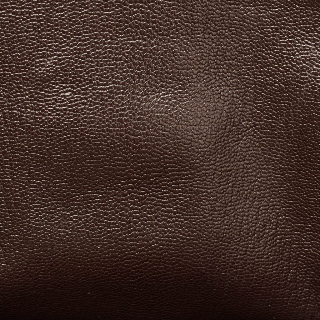 HERMES Chocolat Taurillon Clemence Leather Palladium Finish Birkin 30 Bag