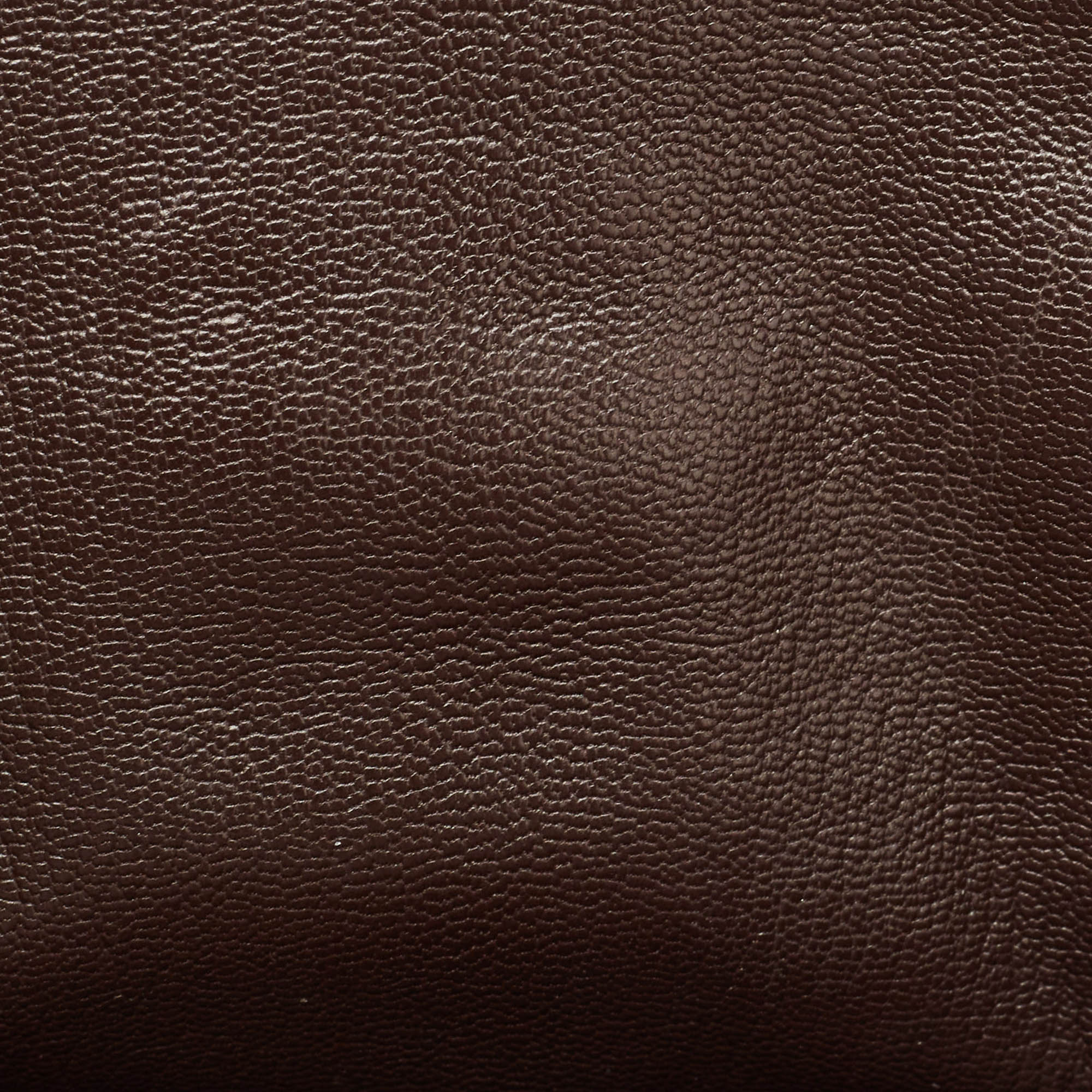 HERMES Chocolat Taurillon Clemence Leather Palladium Finish Birkin 30 Bag