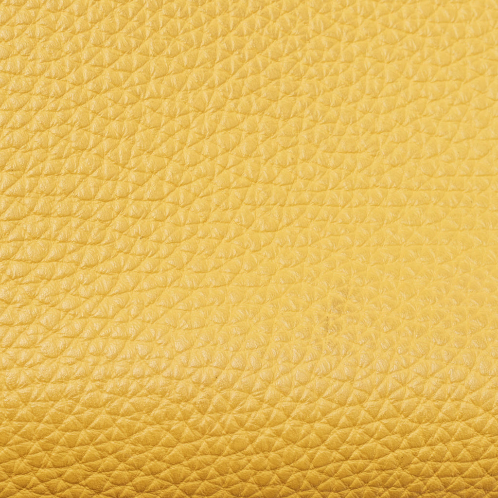 HERMES Soleil Togo Leather Palladium Finish Birkin 35 Bag