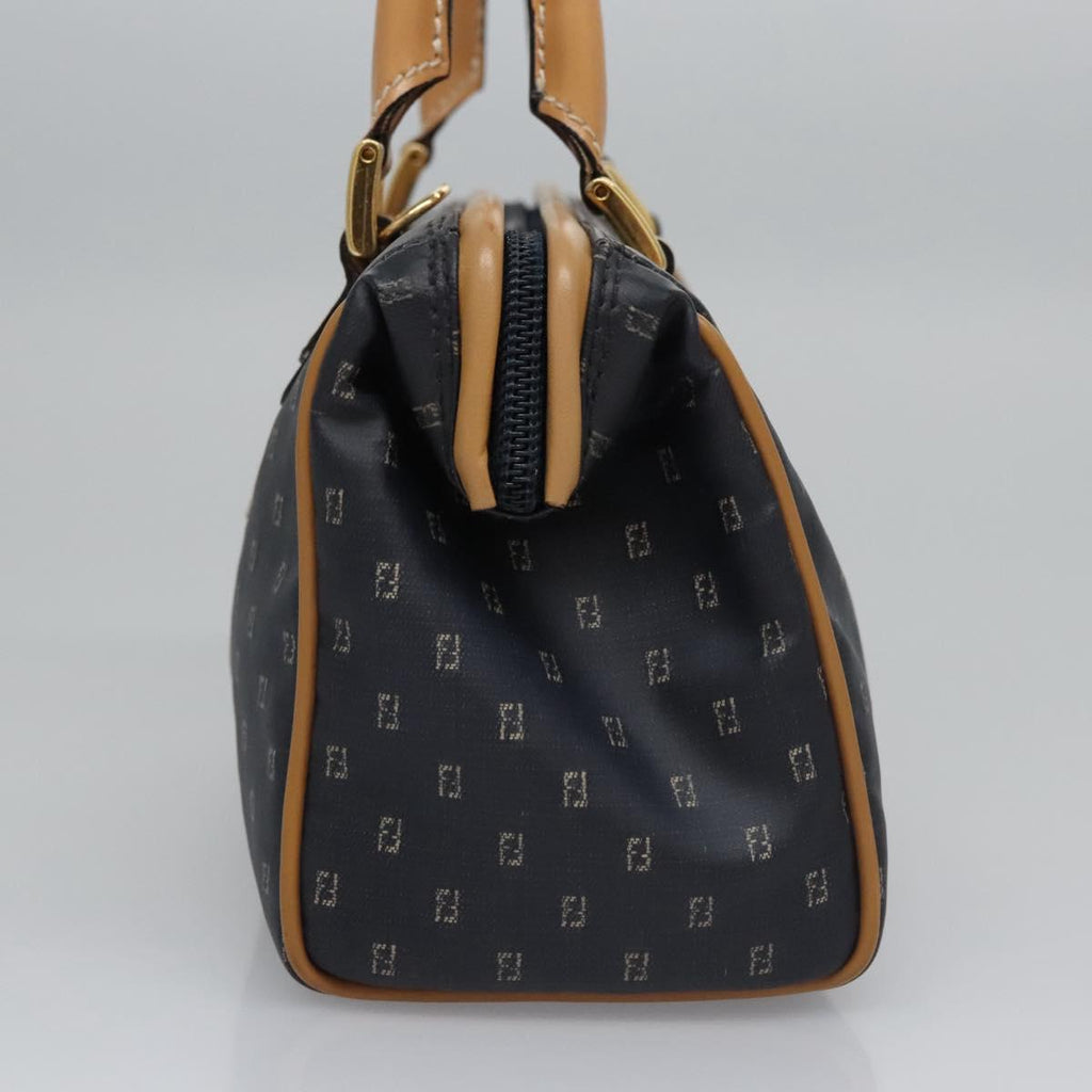 FENDI Hand Bag PVCCanvas 2way Black mr1097