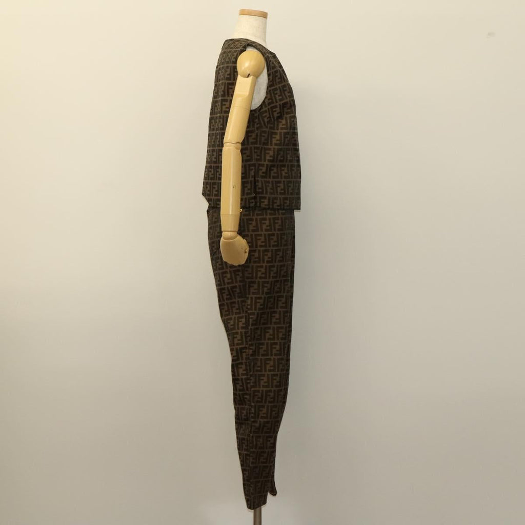 FENDI Zucca Canvas Tank Top Pants Setup Brown mr1155