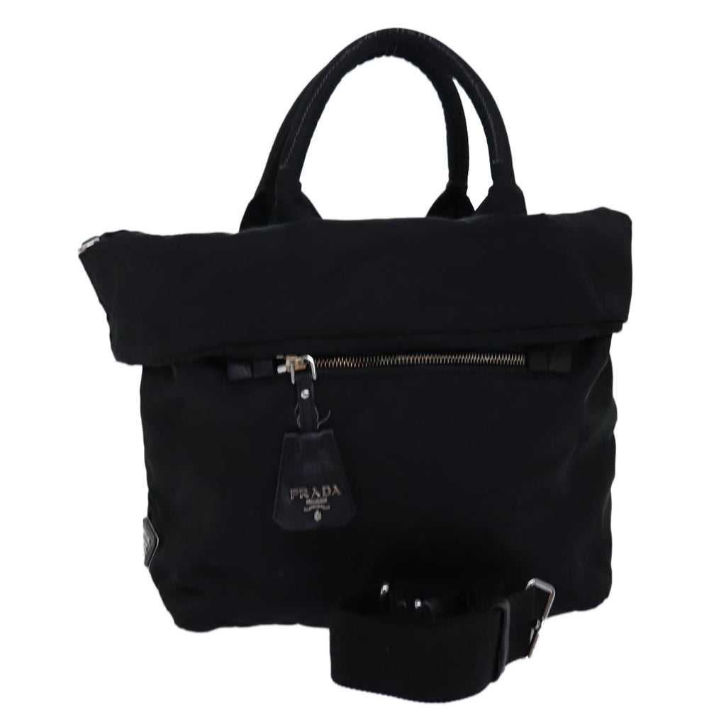 PRADA Hand Bag Nylon 2way Black mr207